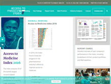 Tablet Screenshot of accesstomedicineindex.org